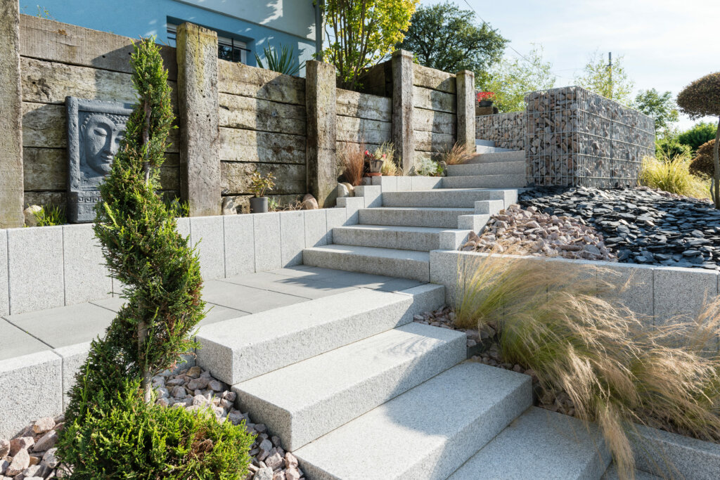 Aménagement d'escalier extérieur